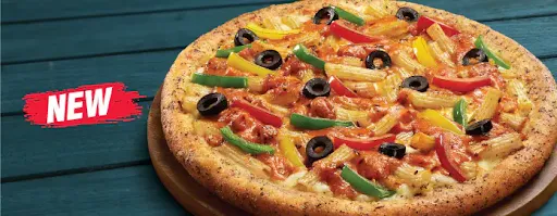 Creamy Tomato Pasta Pizza - Veg