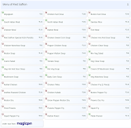 Red Saffron menu 1