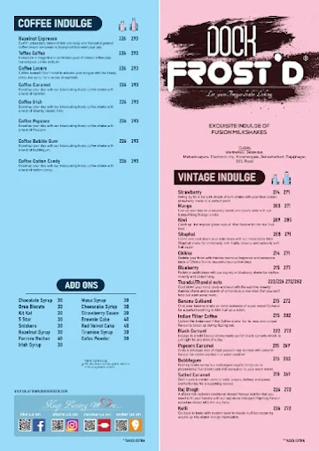 Dock Frost'd menu 