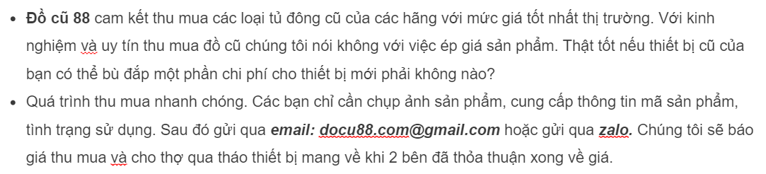 Thu mua máy giặt cũ