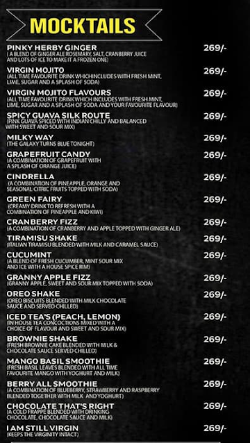 MH-04 Bar & Restaurant menu 