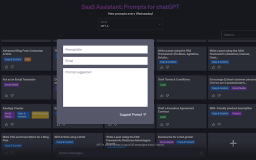 SaaS Assistant for ChatGPT