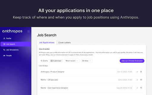 Anthropos - Autofill your job applications