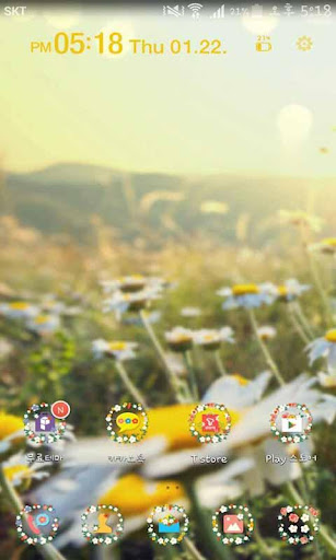 Spring Flowers Launcher Theme