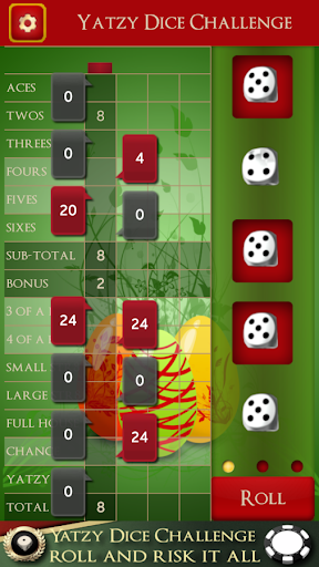 Screenshot Yatzy Dice Challenge