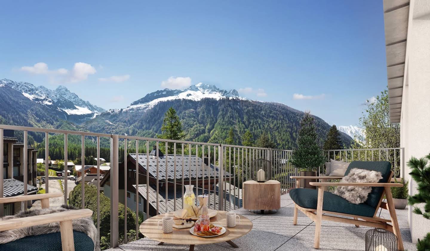 Contemporary apartment with terrace Argentiere