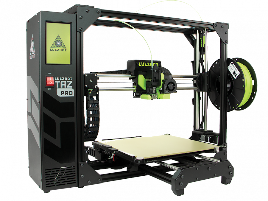 LulzBot TAZ Pro S 3D Printer Professional Bundle with 1 Year Extended Warranty