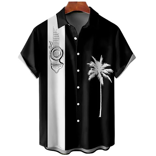 Title 7, Fashionable Casual Shirt with 3D Digital Printi...