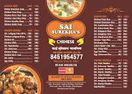 Sai Surekha's Chinese menu 1