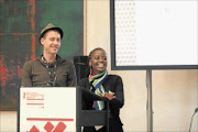 PROUD DUO: South African film producer James Taylor and  Kenyan  producer Sarah Muhoho.