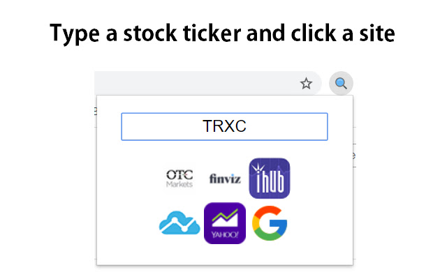 Stock Searcher chrome extension