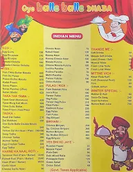 Oye Balle Balle Dhaba menu 5