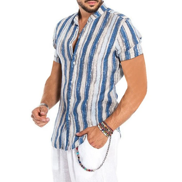 Title 5, Nueva Camisa Estampada para Hombre Manga Corta ...