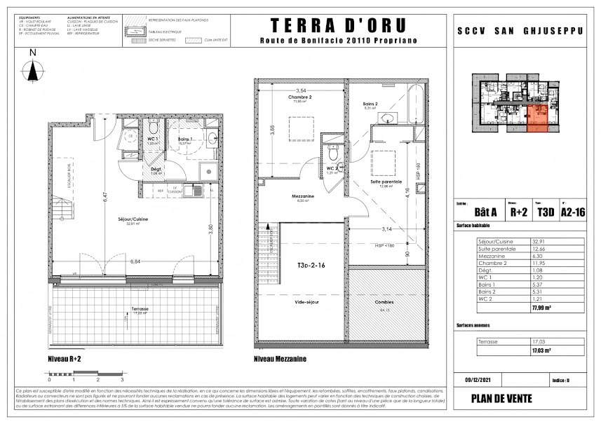 Vente duplex 3 pièces 77.99 m² à Propriano (20110), 368 000 €