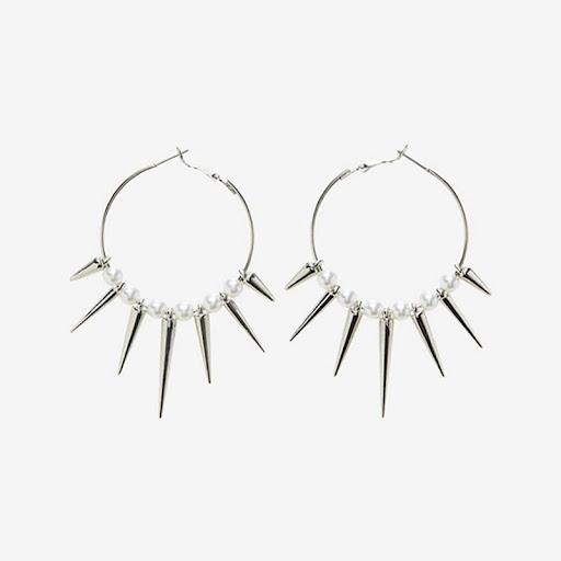 Title 5, Punk Dark Spike Cone Geometry Earrings for a bo...