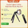 Chân Đỡ Điện Thoại Tripod Mini Để Kẹp Điện Thoại Máy Ảnh 3 Chân - Livestream Quay Phim Video Chụp Ảnh