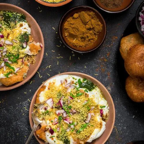 Dahi Aloo Tikki Chaat