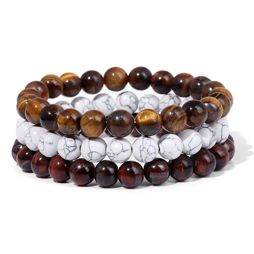 Title 17, Natural Stone Bead Bracelet For Men. Enhance Yo...