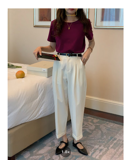 Title 78, Womens Solid Color Round Neck Loose And Slim S...