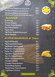 The Choupatiwala Cafe menu 1