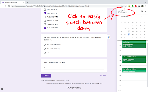 Calendar Express for Google Forms™