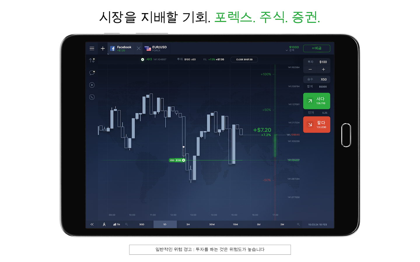   IQ Option 브로커: 포렉스, CFD’s, 비트코인 트레이딩- 스크린샷 