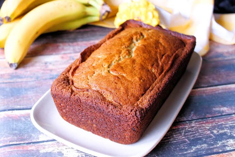 A Loaf Of Mary's Blue Ribbon Banana Bread.