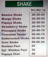 Shri Ram Juice Bar menu 2