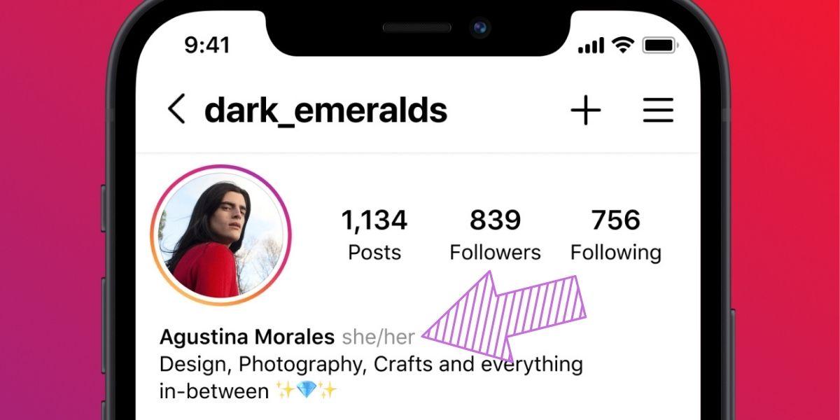 Instagram ahora permite ingresar tu pronombre en la biografía