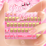 Cover Image of Unduh Pink Love Keyboard Theme 1.1.1 APK