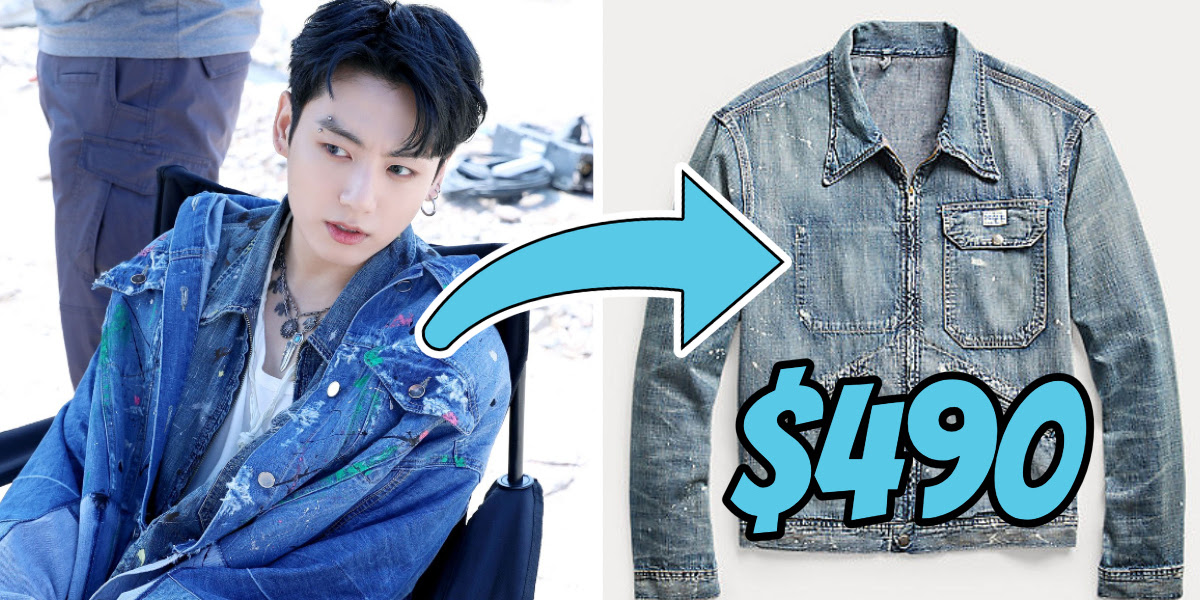 BTS Jin Inspired Light Blue Denim Jacket