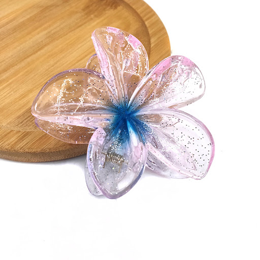 Title 2, Bauhinia Egg Flower Barrettes Back Head Updo. A...