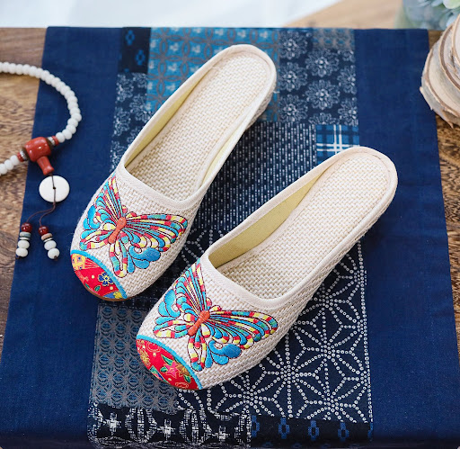 Title 7, Womens Cloth Shoes Toe Cap Slippers Casual Sum...