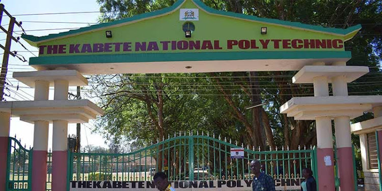 A photo of the entrance to Kabete Polytechnic