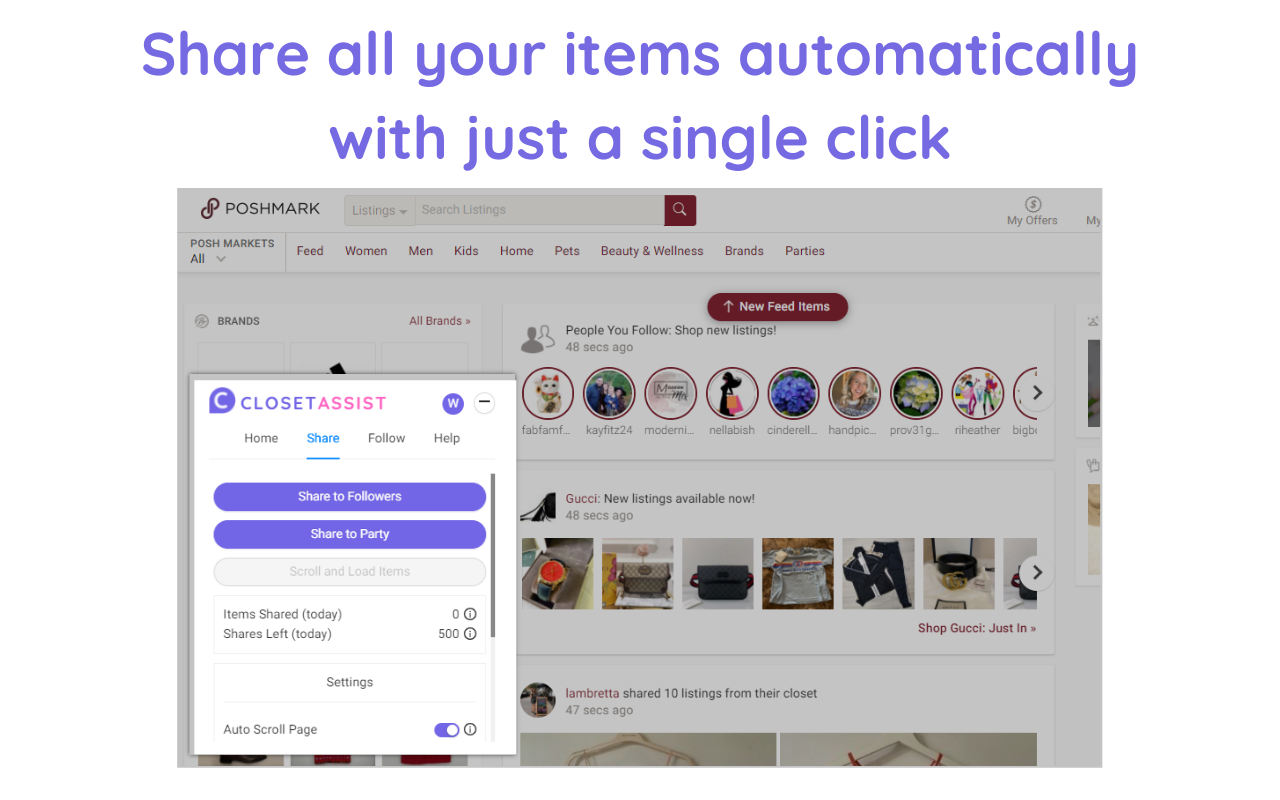 Poshmark Automation Tool | Closet Assist Preview image 4