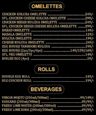 Omelette Fusion menu 1