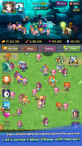 Télécharger Hero Evolution 2 : Ninja Girls APK MOD (Astuce) screenshots 3