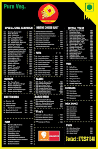 Dharma's Sandwich menu 1