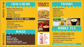 Chaat And Chai Co menu 