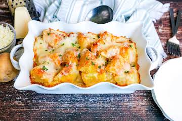 Mozzarella and Parmesan Cheese Potatoes