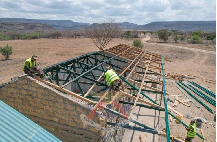 The ongoing construction of schools in North Rift on July 3, 2023