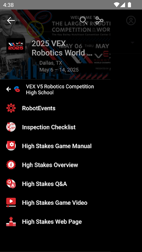Screenshot VEX Robotics Worlds