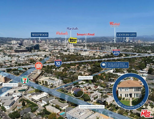 Prestige house for sale in Los Angeles (United States) - Aerial view city and highways