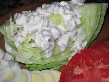 Iceberg Wedge Salad with Blue Cheese Dressing