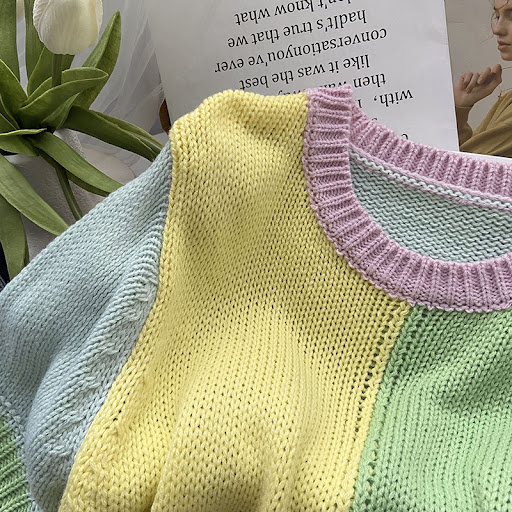 Title 5, Womens Short Sleeved Knitted Sweater Comfortab...