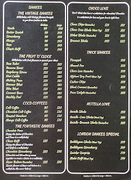 The London Shakes menu 2