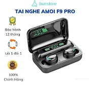 Tai Nghe Bluetooth 5.0 Amoi F9 Pro Bản Quốc Tế Cao Cấp, Cảm Biến Vân Tay, Kiêm Sạc Dự Phòng Bun Store