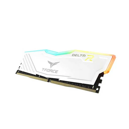 Bộ nhớ/ RAM Team T-Force Delta White RGB 8GB (1x8GB) DDR4 3200 Mhz (TF4D48G3200HC16C01)