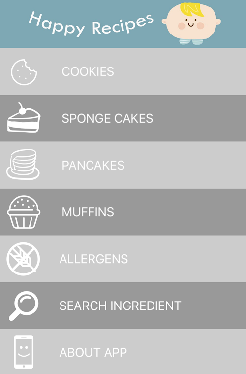 Android application Happy Recipes (English) screenshort