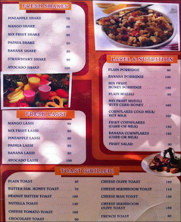 Lobo's menu 